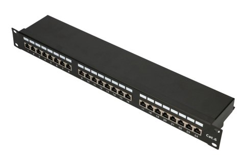 Patchpanel 24 porty CAT6 STP V2 Patchpanel 24 porty CAT6 STP V2