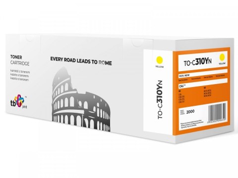 Toner do OKI C310 TO-C310YN żółty 100% nowy Toner do OKI C310 TO-C310YN żółty 100% nowy