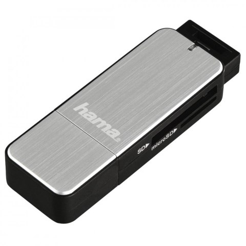 Czytnik kart SD/microSD USB 3.0 srebrny Czytnik kart SD/microSD USB 3.0 srebrny