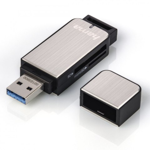 Czytnik kart SD/microSD USB 3.0 srebrny Czytnik kart SD/microSD USB 3.0 srebrny