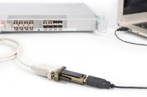 Konwerter/Adapter USB 2.0 do RS232 (DB9) z kablem USB A M/Ż długość 80cm Konwerter/Adapter USB 2.0 do RS232 (DB9) z kablem USB A M/Ż długość 80cm