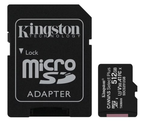 Karta pamięci microSD 512GB Canvas Select Plus 100/85MB/s Karta pamięci microSD 512GB Canvas Select Plus 100/85MB/s