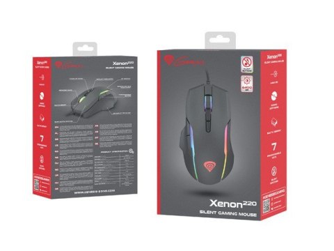 Mysz Xenon 220 dla graczy 6400 DPI podświetlenie RGB Mysz Xenon 220 dla graczy 6400 DPI podświetlenie RGB