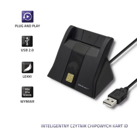 Inteligentny czytnik chipowych kart ID | USB 2.0 | Plug&play Inteligentny czytnik chipowych kart ID | USB 2.0 | Plug&play