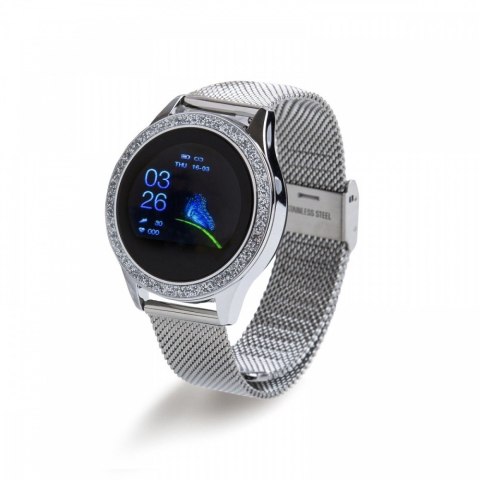 Smartwatch Oro Smart Crystal Srebry Smartwatch Oro Smart Crystal Srebry