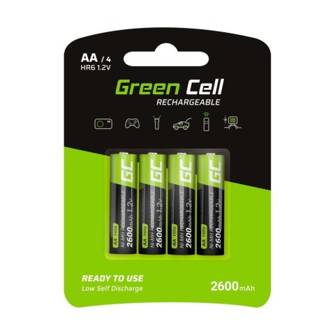 Akumulatorki Paluszki 4x AA R6 2600mAh Akumulatorki Paluszki 4x AA R6 2600mAh