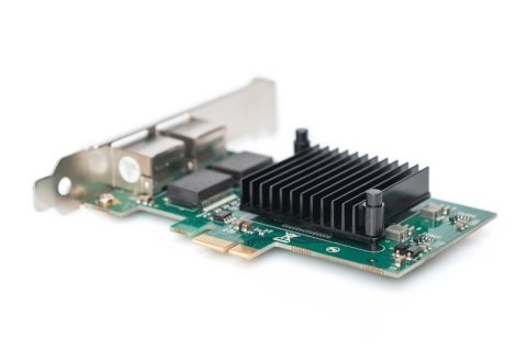 Karta sieciowa przewodowa PCI Express 2x RJ45 Gigabit 10/100/1000Mbps Low Profile Karta sieciowa przewodowa PCI Express 2x RJ45 Gigabit 10/100/1000Mbps Low Profile