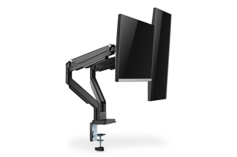 Ramię biurkowe podwójne z zaciskiem regulowane 2xLCD max. 32" max. 2x 9kg uchylno-obrotowe czarny Ramię biurkowe podwójne z zaciskiem regulowane 2xLCD max. 32" max. 2x 9kg uchylno-obrotowe czarny