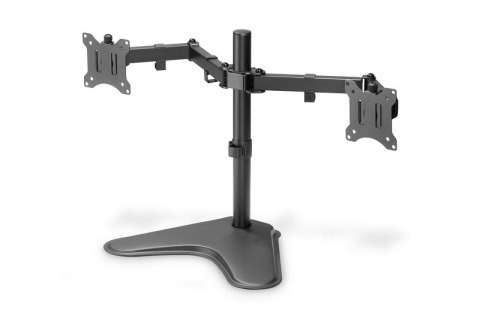 Stojak biurkowy podwójny z zaciskiem 2xLCD max. 32" max. Obciążenie 2x 8kg uchylno-obrotowy czarny Stojak biurkowy podwójny z zaciskiem 2xLCD max. 32" max. Obciążenie 2x 8kg uchylno-obrotowy czarny