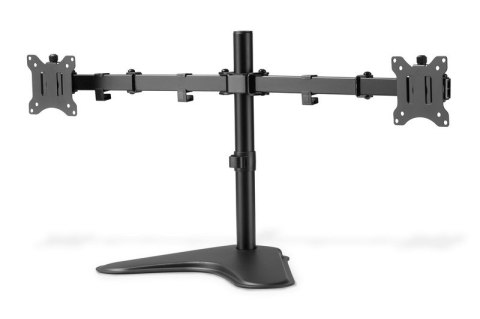 Stojak biurkowy podwójny z zaciskiem 2xLCD max. 32" max. Obciążenie 2x 8kg uchylno-obrotowy czarny Stojak biurkowy podwójny z zaciskiem 2xLCD max. 32" max. Obciążenie 2x 8kg uchylno-obrotowy czarny
