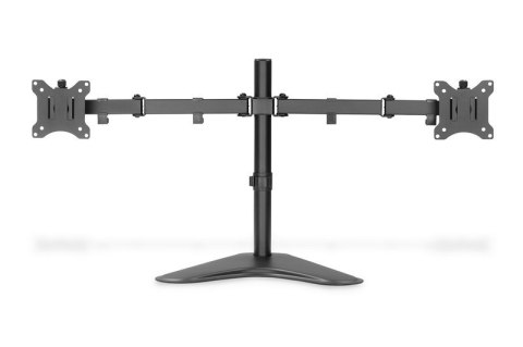 Stojak biurkowy podwójny z zaciskiem 2xLCD max. 32" max. Obciążenie 2x 8kg uchylno-obrotowy czarny Stojak biurkowy podwójny z zaciskiem 2xLCD max. 32" max. Obciążenie 2x 8kg uchylno-obrotowy czarny