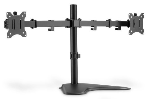 Stojak biurkowy podwójny z zaciskiem 2xLCD max. 32" max. Obciążenie 2x 8kg uchylno-obrotowy czarny Stojak biurkowy podwójny z zaciskiem 2xLCD max. 32" max. Obciążenie 2x 8kg uchylno-obrotowy czarny