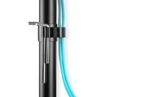 Uchwyt biurkowy kolumnowy pojedynczy 1xLCD max. 32 cale max. 8kg uchylno-obrotowy czarny Uchwyt biurkowy kolumnowy pojedynczy 1xLCD max. 32 cale max. 8kg uchylno-obrotowy czarny