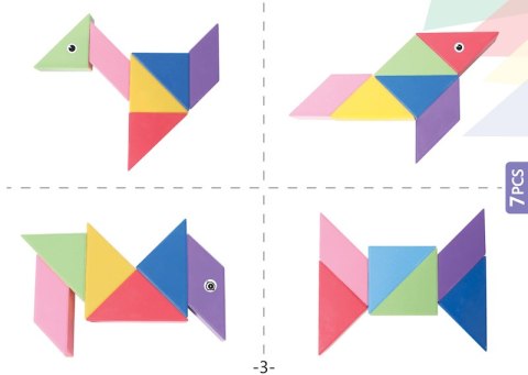 Klocki Magnetyczny Tangram - Magic Tangram 60 el. X-Bida Klocki Magnetyczny Tangram - Magic Tangram 60 el. X-Bida