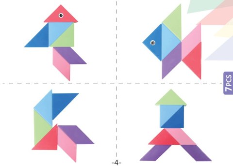 Klocki Magnetyczny Tangram - Magic Tangram 60 el. X-Bida Klocki Magnetyczny Tangram - Magic Tangram 60 el. X-Bida