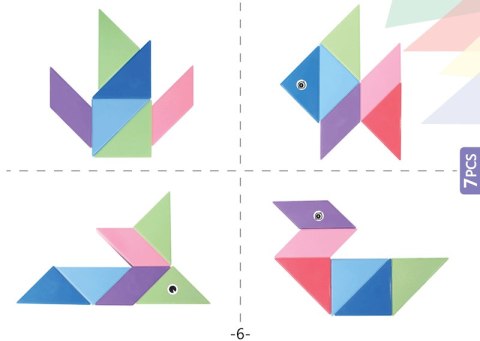 Klocki Magnetyczny Tangram - Magic Tangram 60 el. X-Bida Klocki Magnetyczny Tangram - Magic Tangram 60 el. X-Bida