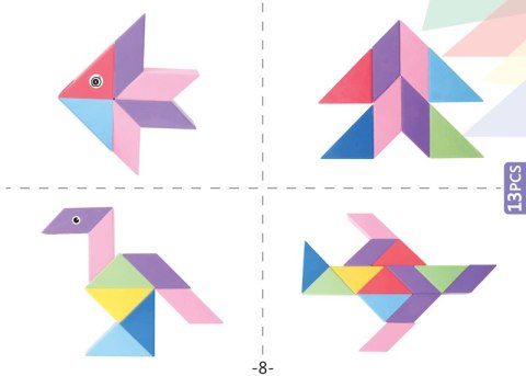 Klocki Magnetyczny Tangram - Magic Tangram 60 el. X-Bida Klocki Magnetyczny Tangram - Magic Tangram 60 el. X-Bida