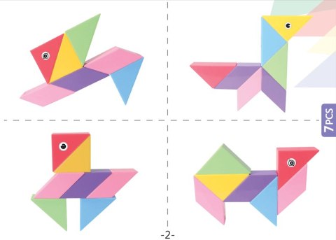 Klocki Magnetyczny Tangram - Magic Tangram 60 el. X-Bida Klocki Magnetyczny Tangram - Magic Tangram 60 el. X-Bida