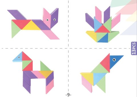 Klocki Magnetyczny Tangram - Magic Tangram 60 el. X-Bida Klocki Magnetyczny Tangram - Magic Tangram 60 el. X-Bida