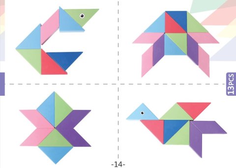 Klocki Magnetyczny Tangram - Magic Tangram 60 el. X-Bida Klocki Magnetyczny Tangram - Magic Tangram 60 el. X-Bida