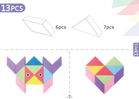 Klocki Magnetyczny Tangram - Magic Tangram 60 el. X-Bida Klocki Magnetyczny Tangram - Magic Tangram 60 el. X-Bida