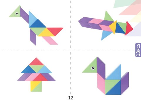 Klocki Magnetyczny Tangram - Magic Tangram 60 el. X-Bida Klocki Magnetyczny Tangram - Magic Tangram 60 el. X-Bida