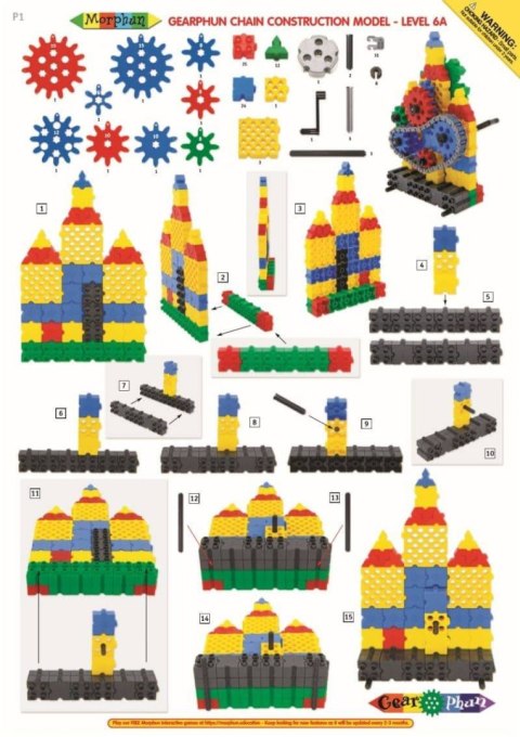 Zestaw uzupełniający GearPhun Łańcuszek 139 el. Morphun Zestaw uzupełniający GearPhun Łańcuszek 139 el. Morphun