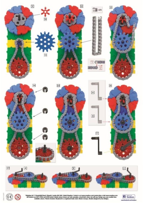 Zestaw uzupełniający GearPhun Łańcuszek 139 el. Morphun Zestaw uzupełniający GearPhun Łańcuszek 139 el. Morphun