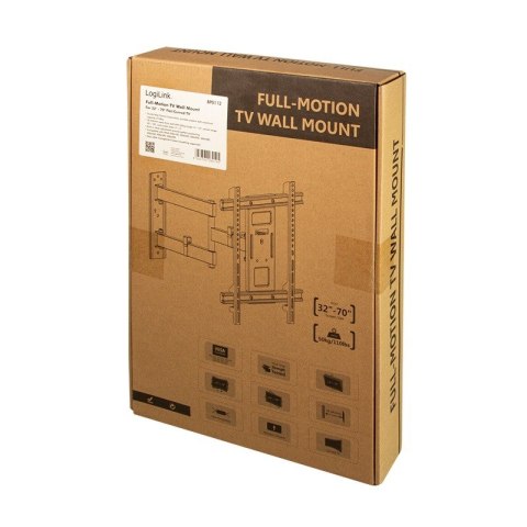 Uchwyt ścienny LCD/LED VESA 32-70 cali Max. 50kg Uchwyt ścienny LCD/LED VESA 32-70 cali Max. 50kg