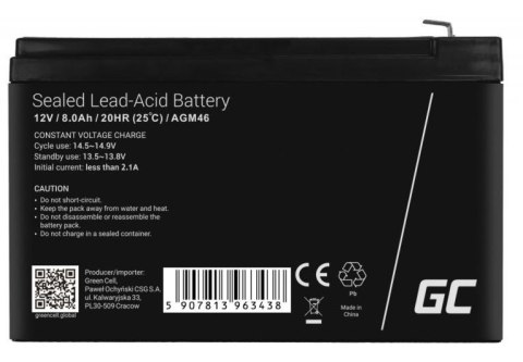 Akumulator AGM VRLA 12V 8Ah Akumulator AGM VRLA 12V 8Ah