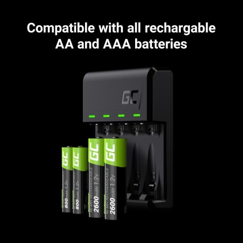 Ładowarka VitalCharger + 4x akumulatory AAA 800mAh Ładowarka VitalCharger + 4x akumulatory AAA 800mAh