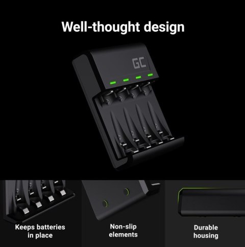 Ładowarka VitalCharger do akumulatorów AA / AAA Ni-MH USB-C Ładowarka VitalCharger do akumulatorów AA / AAA Ni-MH USB-C