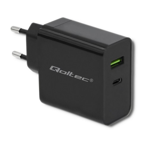 Ładowarka sieciowa | 45W | 5-20V | 2.25-3A | USB typ C PD | USB | Czarna Ładowarka sieciowa | 45W | 5-20V | 2.25-3A | USB typ C PD | USB | Czarna