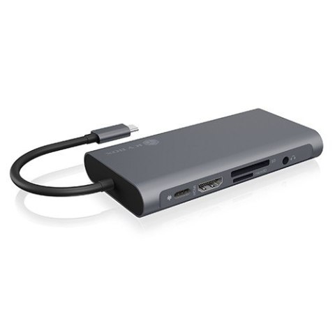 Stacja dokująca IB-DK4040-CPD TYPE-C z dwoma interfejsami wideo Stacja dokująca IB-DK4040-CPD TYPE-C z dwoma interfejsami wideo