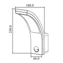Lampa LED z czujnikiem ruchu MCE244B