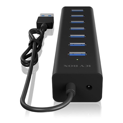 IB-HUB1700-U3 7-Port USB HUB+zasilacz IB-HUB1700-U3 7-Port USB HUB+zasilacz