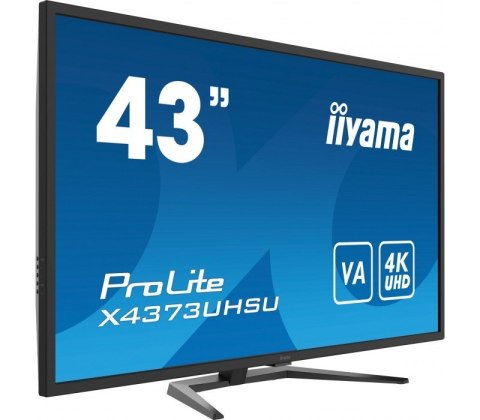 Monitor wielkoformatowy 43 cale X4373UHSU-B1 4K, VA, 2xHDMI, DP, mDP, 3ms, 2x7W, USBx4 Monitor wielkoformatowy 43 cale X4373UHSU-B1 4K, VA, 2xHDMI, DP, mDP, 3ms, 2x7W, USBx4