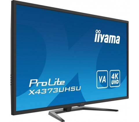 Monitor wielkoformatowy 43 cale X4373UHSU-B1 4K, VA, 2xHDMI, DP, mDP, 3ms, 2x7W, USBx4 Monitor wielkoformatowy 43 cale X4373UHSU-B1 4K, VA, 2xHDMI, DP, mDP, 3ms, 2x7W, USBx4