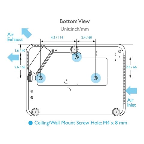 Projektor W1800 DLP 4K 2000ansi/10000:1/HDMI Projektor W1800 DLP 4K 2000ansi/10000:1/HDMI