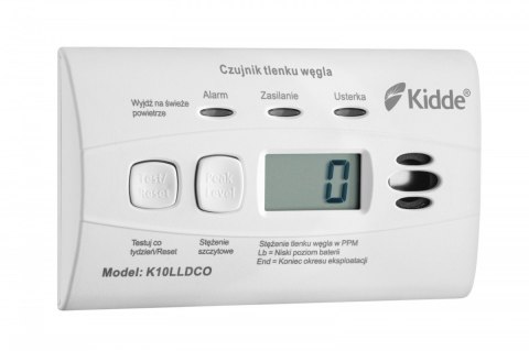 Czujnik czadu z wyświetlaczem KIDDE K10LLDCO Czujnik czadu z wyświetlaczem KIDDE K10LLDCO