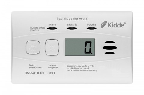 Czujnik czadu z wyświetlaczem KIDDE K10LLDCO Czujnik czadu z wyświetlaczem KIDDE K10LLDCO