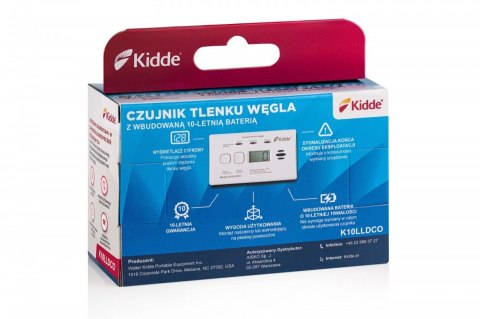 Czujnik czadu z wyświetlaczem KIDDE K10LLDCO Czujnik czadu z wyświetlaczem KIDDE K10LLDCO