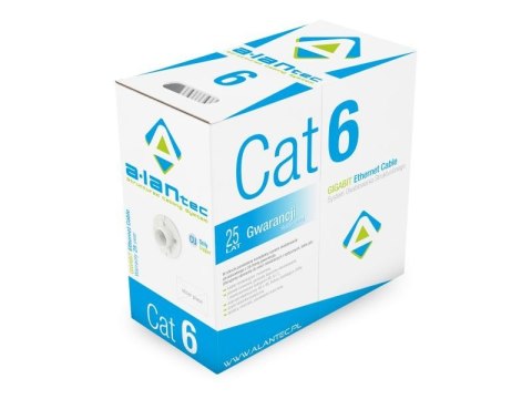 Kabel U/UTP kat.6 Dca LSOH 305m - 25 lat gwarancji Kabel U/UTP kat.6 Dca LSOH 305m - 25 lat gwarancji