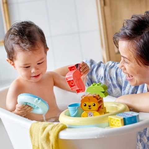 Klocki DUPLO 10966 Zabawa w kąpieli: pływająca wyspa ze zwierzątkami Klocki DUPLO 10966 Zabawa w kąpieli: pływająca wyspa ze zwierzątkami