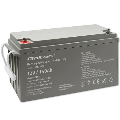Akumulator AGM | 12V | 150Ah | max. 2250A Akumulator AGM | 12V | 150Ah | max. 2250A