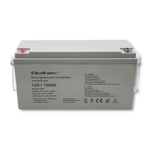 Akumulator AGM | 12V | 150Ah | max. 2250A Akumulator AGM | 12V | 150Ah | max. 2250A