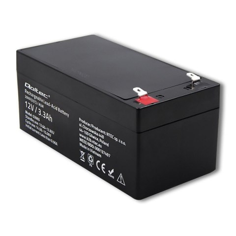 Akumulator AGM | 12V | 3.3Ah | max. 49.5A Akumulator AGM | 12V | 3.3Ah | max. 49.5A