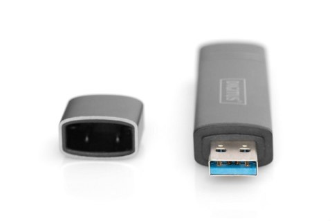 Czytnik kart 3-portowy USB Typ C/ USB 3.0 SuperSpeed SD Micro SD HQ aluminium Szary Czytnik kart 3-portowy USB Typ C/ USB 3.0 SuperSpeed SD Micro SD HQ aluminium Szary