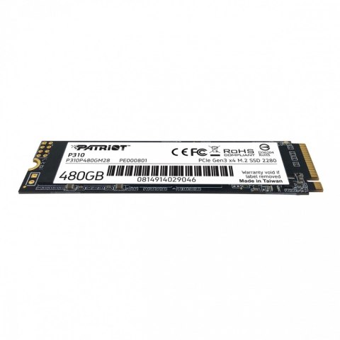 Dysk SSD P310 480GB M.2 2280 1700/1500 PCIe NVMe Gen3 x 4 Dysk SSD P310 480GB M.2 2280 1700/1500 PCIe NVMe Gen3 x 4