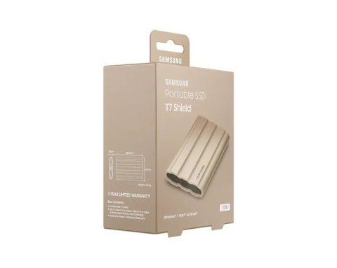 Dysk SSD T7 Shield 1TB USB 3.2, beżowy Dysk SSD T7 Shield 1TB USB 3.2, beżowy